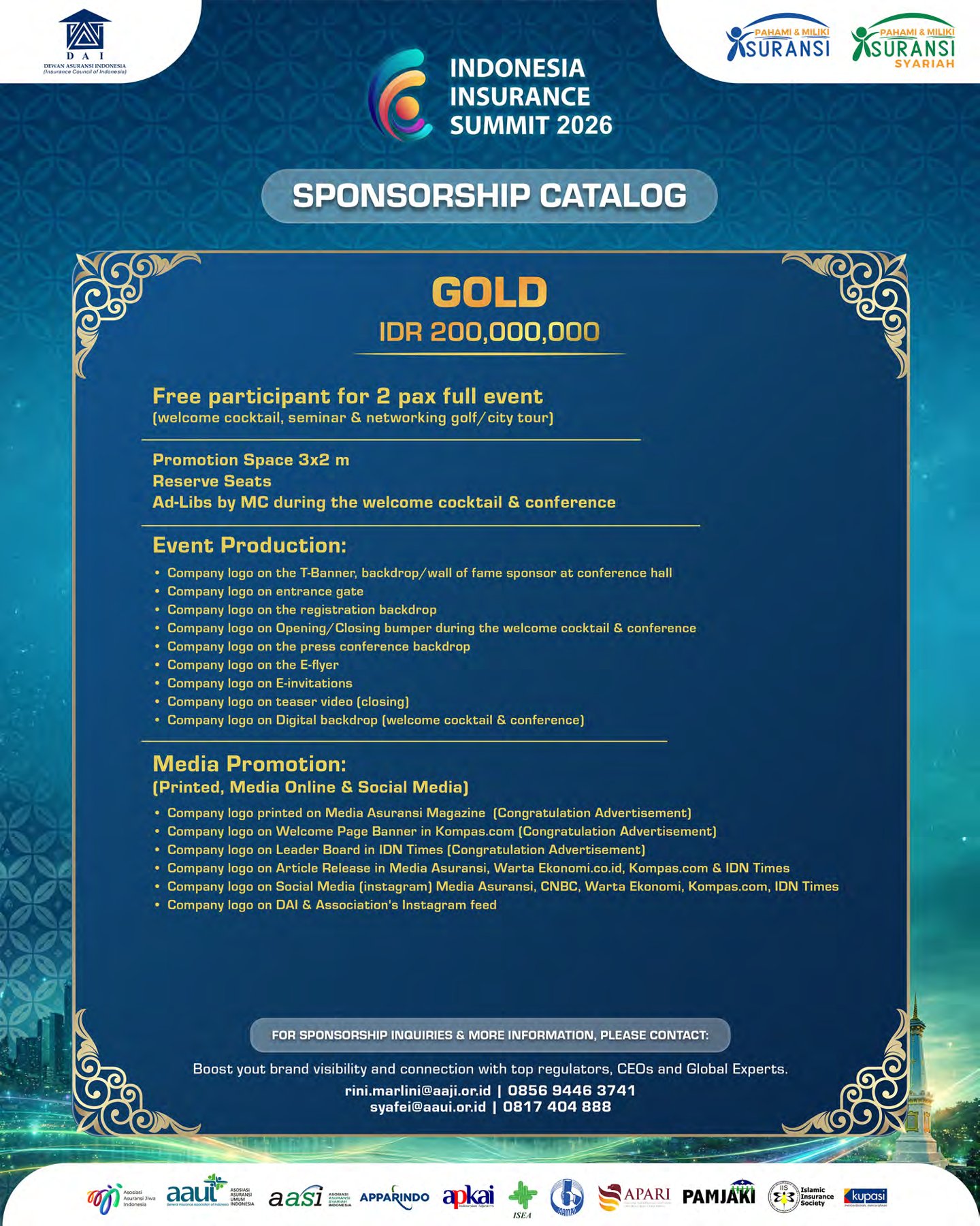 Sponsorship catalog