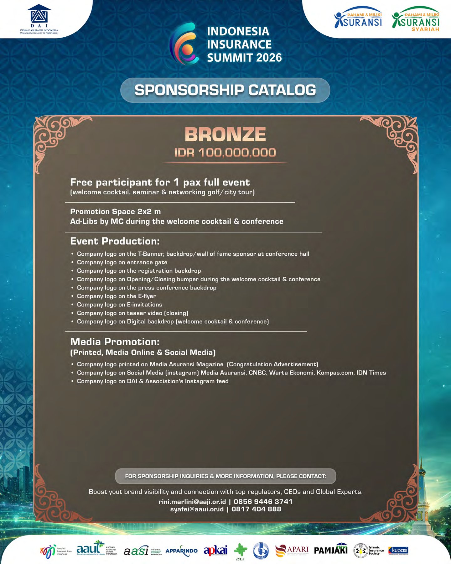 Sponsorship catalog
