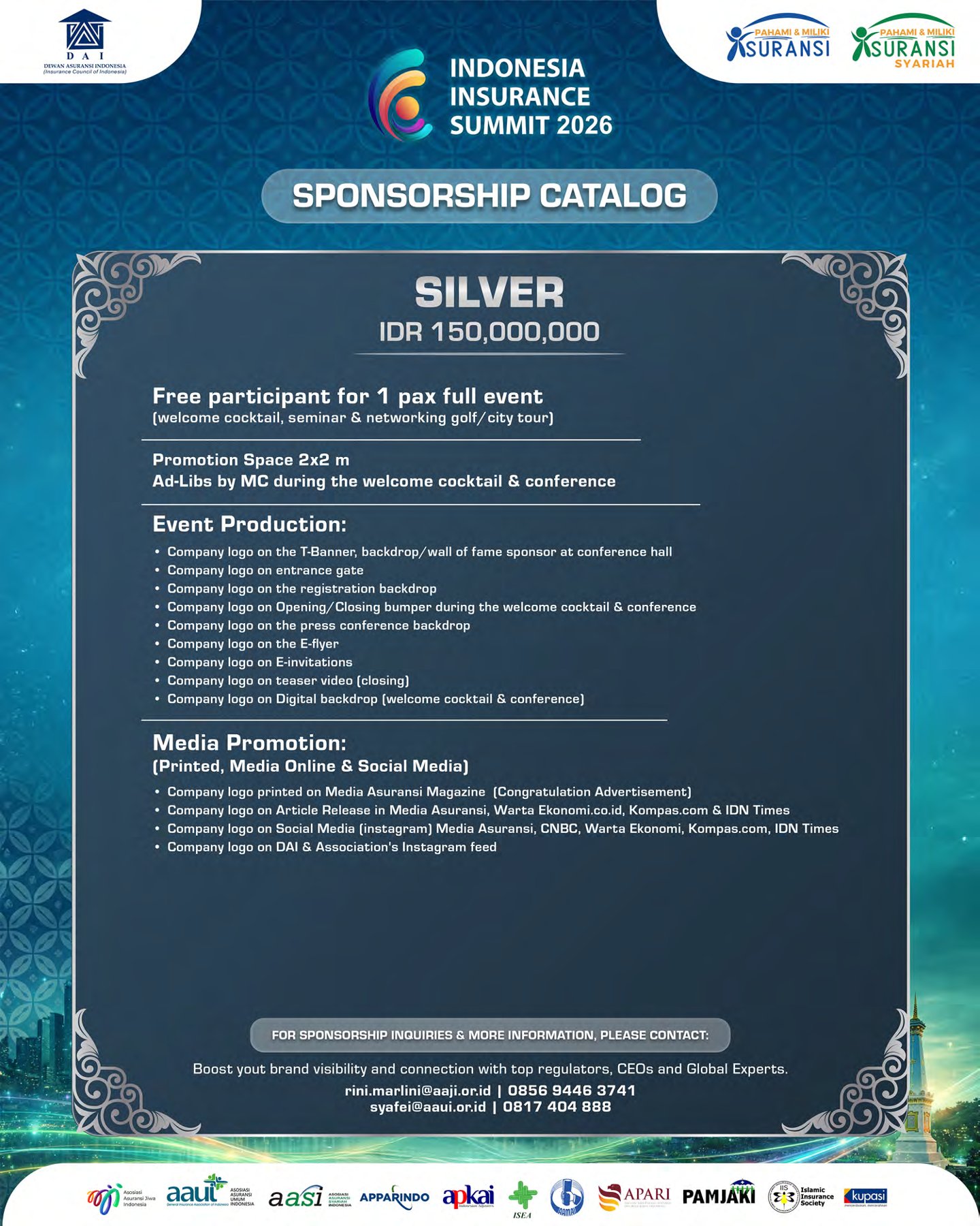 Sponsorship catalog