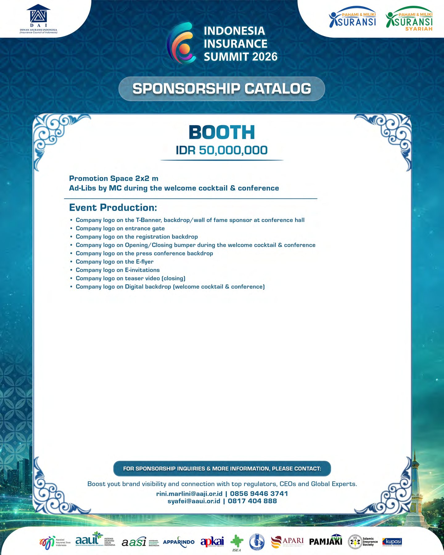 Sponsorship catalog